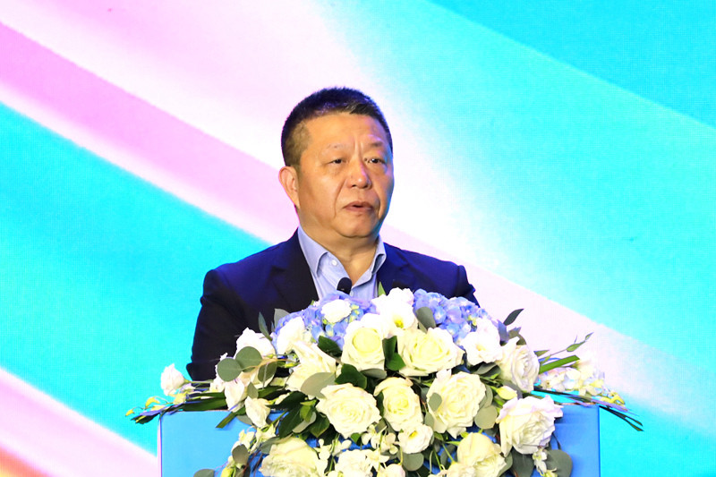 中國青年企業(yè)家協(xié)會常務副會長許華平致辭。主辦方供圖