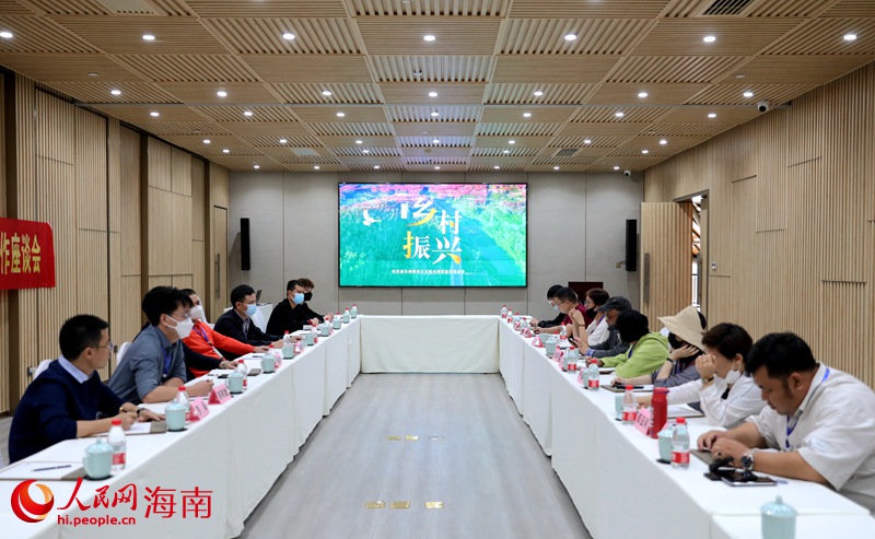 保亭鄉(xiāng)村振興主題座談會(huì)現(xiàn)場(chǎng)。人民網(wǎng) 符武平攝