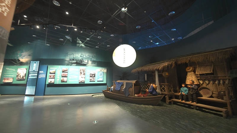 海南疍家博物館內(nèi)景。陵水縣委宣傳部供圖