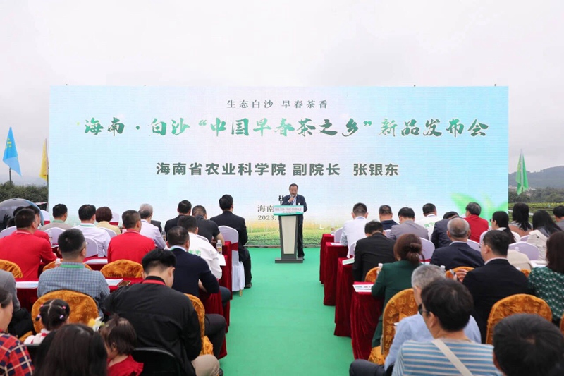 “中國早春茶之鄉(xiāng)”新品發(fā)布會(huì)活動(dòng)現(xiàn)場(chǎng)。白沙融媒體中心供圖