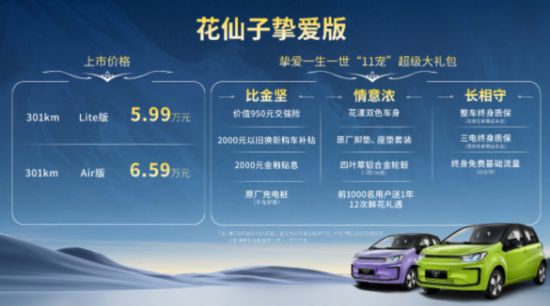 江淮釔為花仙子摯愛版正式上市，5.99萬元起
